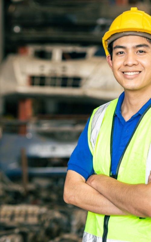 asian construction worker